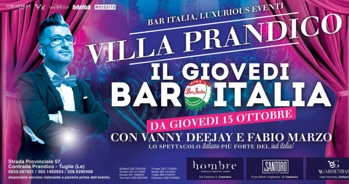Bar Italia Vanny Deejay Fabio Marzo - Inaugurazione