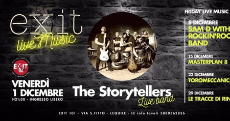 The StoryTellers in concerto - Venerdì 1 Dicembre - free entry