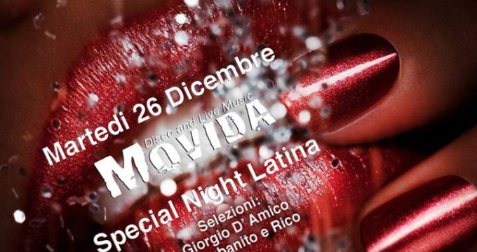 Martedì 26 Dicembre Fiesta Latina al Movida Tricase