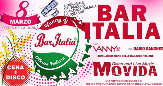 Festa della Donna Movida Bar Italia Uomini e Donne!