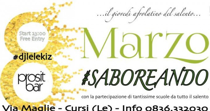 Il giovedì afrolatino #saboreando