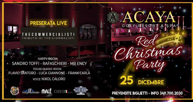 Acaya Red Christmas Party