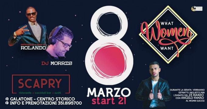 What Women Want 8 Marzo Scapry Galatone