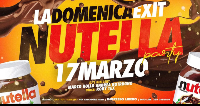 La Domenica Exit 101 Nutella Party