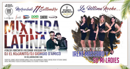 Mixtura Latina 11 Settembre EN SHOW  '' LA NEGRA '' IRENE MASSARO Y SU MI LADIES