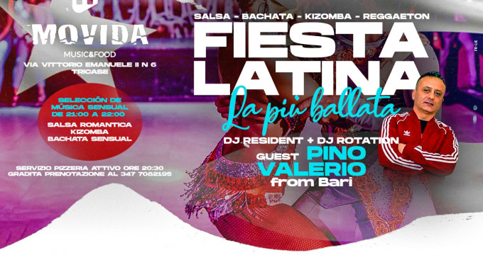 #FiestaLatina  Guest Latin Dj Pino Valerio