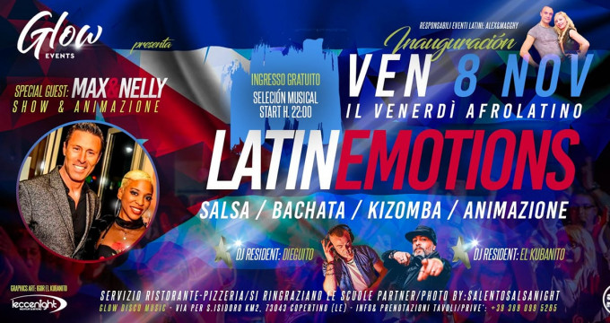 Inaugurazione #LatinEmotions Guest Max y Nelly