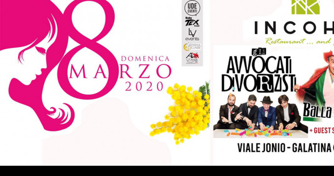 8 MARZO FESTA DELLA DONNA INCOHO Galatina