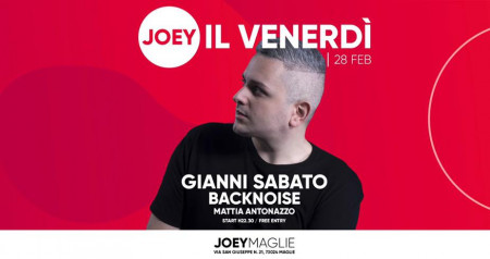 Il venerdì Joey con Gianni Sabato e BackNoise