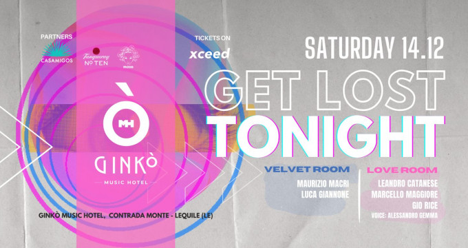 Get Lost TONIGHT @GINKO