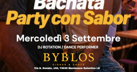 BACHATA PARTY CON SABOR/ Ultimo Appuntamento Estivo